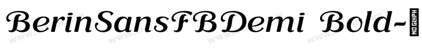 BerinSansFBDemi Bold字体转换